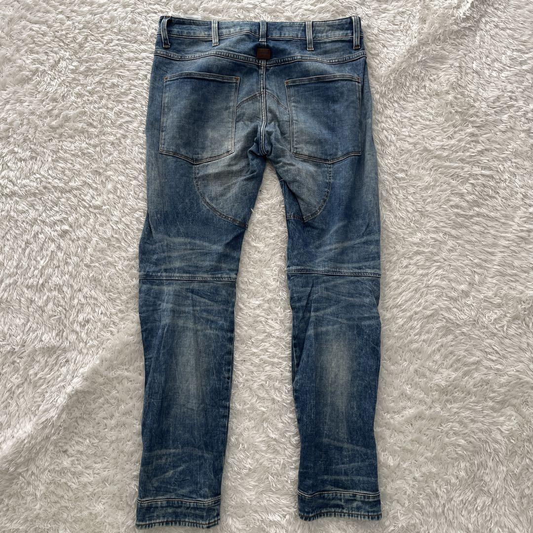 G-STAR RAW ジースターロウ ロゥ ロー デニムパンツ ジーンズ パン 5620 3D SLIM スリム 立体裁断 バイカー ストレッチ W31 男性 メンズ_画像7