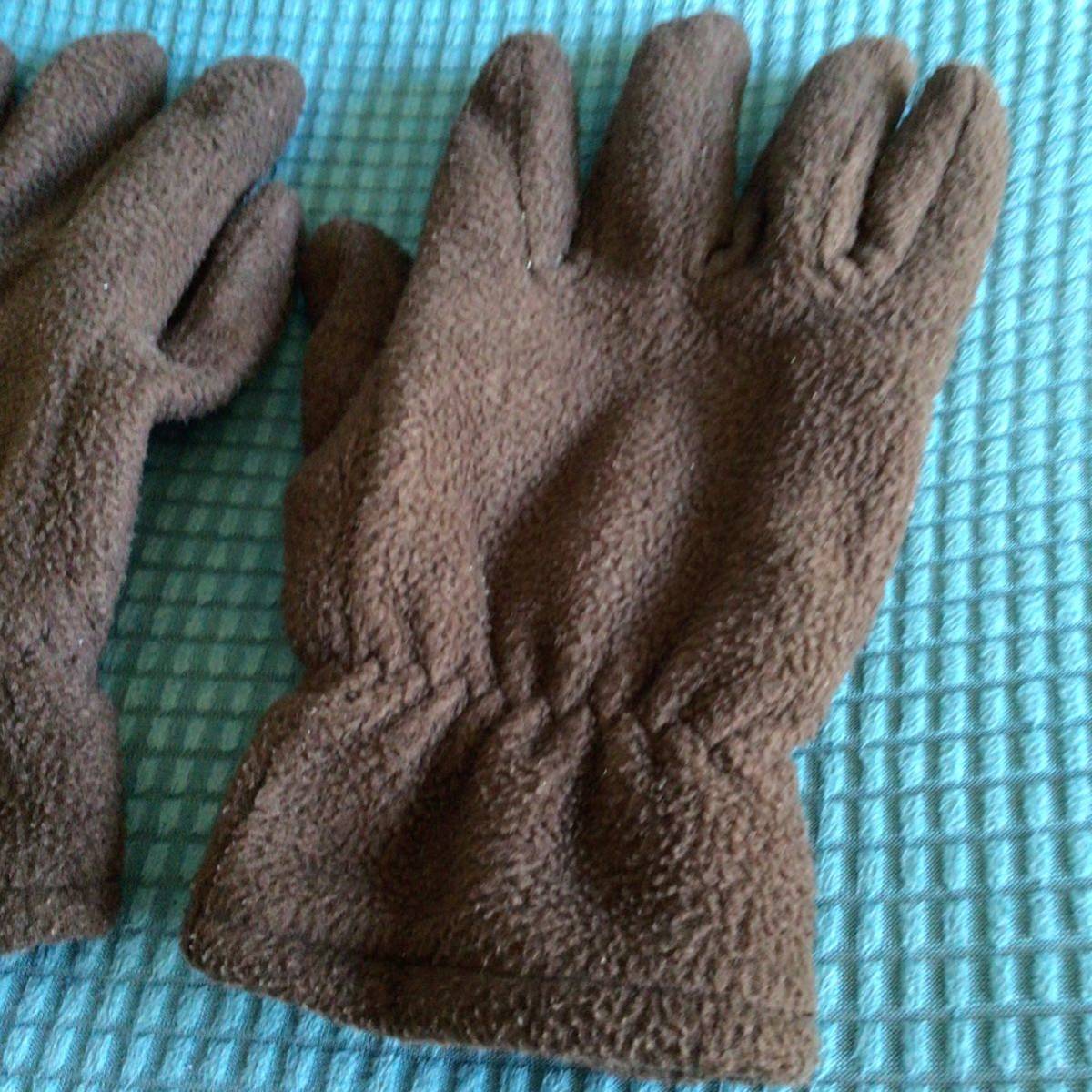  free shipping mo Como ko.... gloves glove protection against cold men's M Brown tea color 