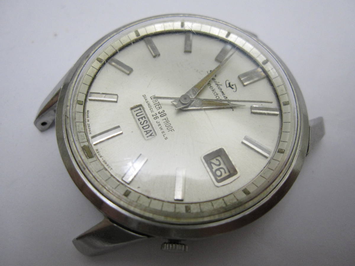 【YT-TC24-9】SEIKO/セイコー 6206-8990 Seikomatic Weekdater、セイコーマチック ウィークデーター 3針デイデイト 自動巻 26石 稼働品_画像1