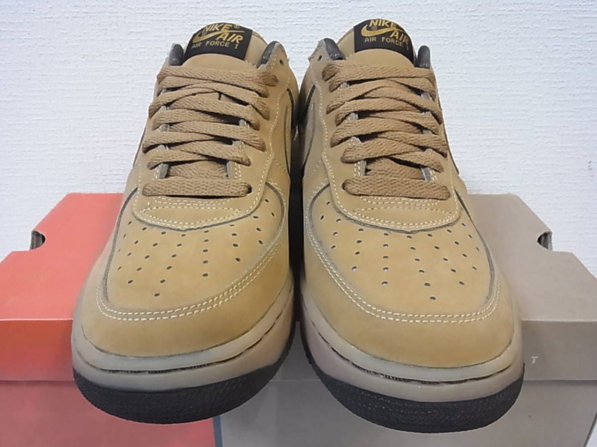 新品箱付 01年製 2001 NIKE AIR FORCE 1 B WHEAT DARK MOCHA FLAX BROWN ナイキ エア フォース ウィート フラックス ブラウン 624040-771_画像2