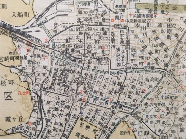lk古本【区分地図帳】横浜市 昭和26年 [横浜公園スタジアム 根岸 lk古本【区分地図帳】横浜市 昭和26年 [横浜公園スタジアム 根岸