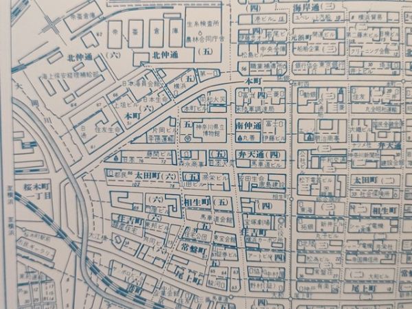 lk古本【区分地図帳】横浜 川崎 横須賀 昭和45年 [＋拡大図-劇場・映画館入＋神奈川県全市街図 横浜ドリームランド案内図 モノレール大船線_画像4