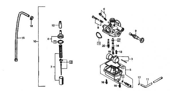 AC10 純正 エアパイプバンド NSR50 NS-1 NSR80 エアクリナーコネクティングチューブ固定 ホースバンド NS50 ジョーカー CRM リード .422_AC10後期　E-11　キャブ