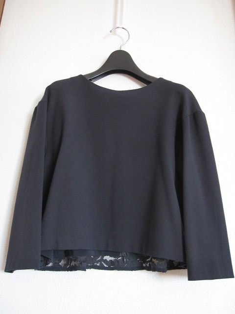  Area Free back race stretch pull over tops navy blue 38 beautiful goods!