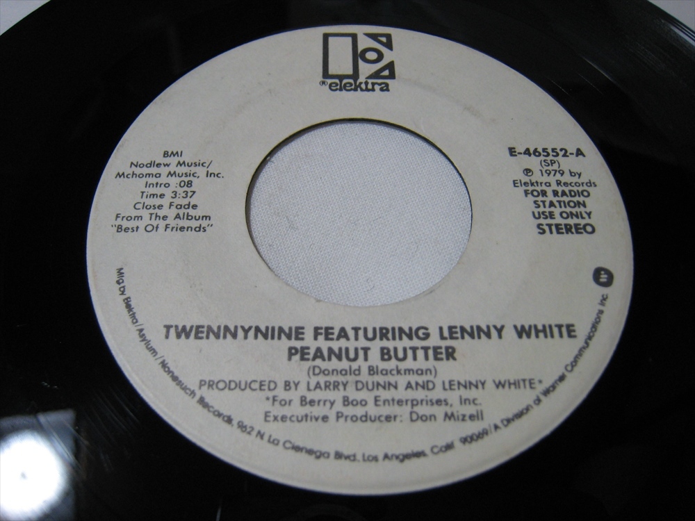 [7~]* белый промо MONO/STEREO* TWENNYNINE FEATURING LENNY WHITE / PEANUT BUTTER US запись tueniina in DON BLACKMAN
