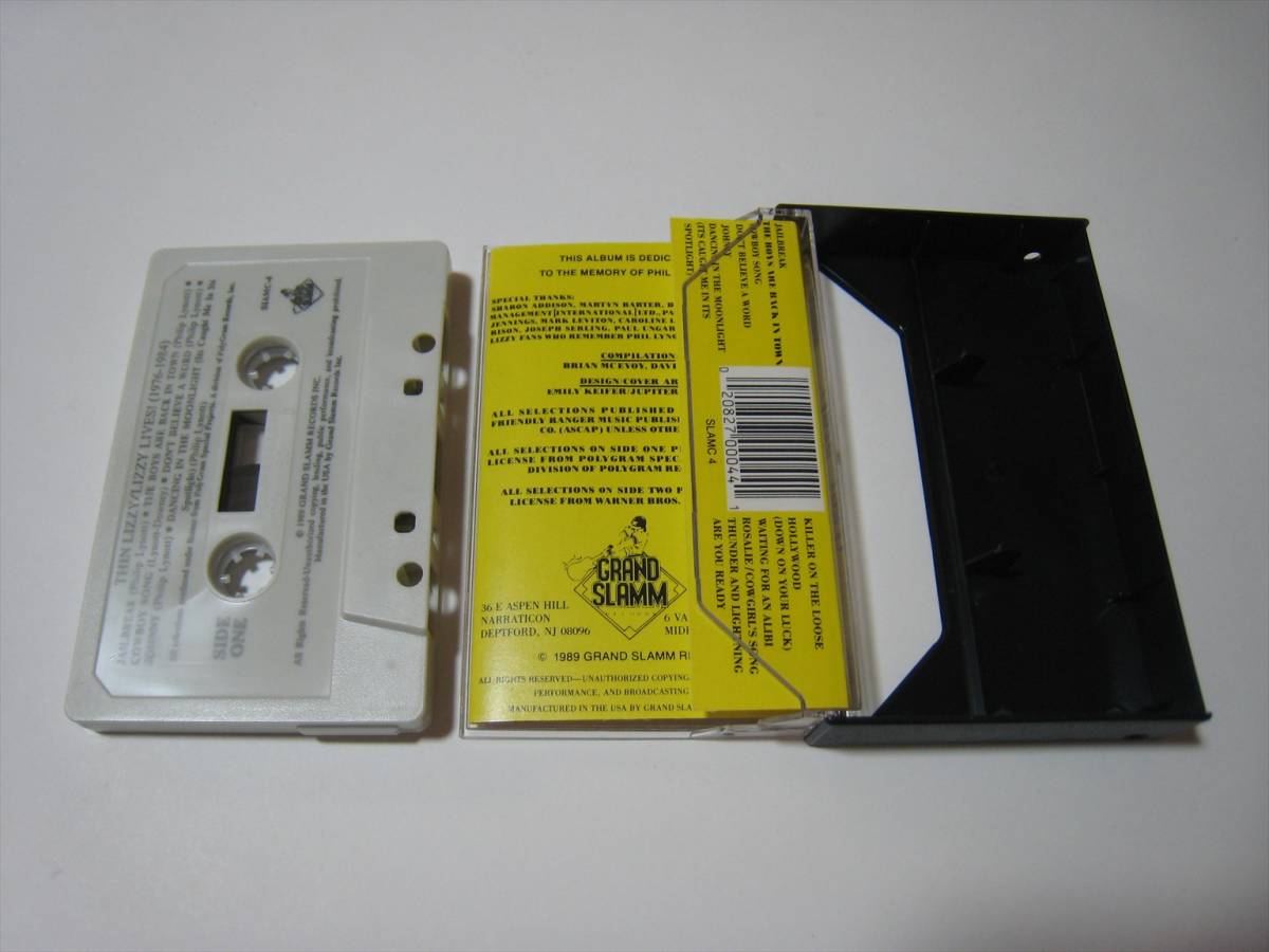 【カセットテープ】 THIN LIZZY / LIZZY LIVES! (1976-1984) US版 シン・リジィ_画像4