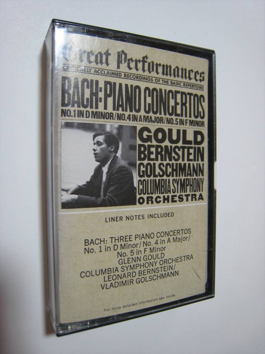 [ кассетная лента ] GLENN GOULD, BERNSTEIN, GOLSCHMANN / BACH : THREE PIANO CONCERTOS US версия Glenn *g-rudo балка n нагрудник n