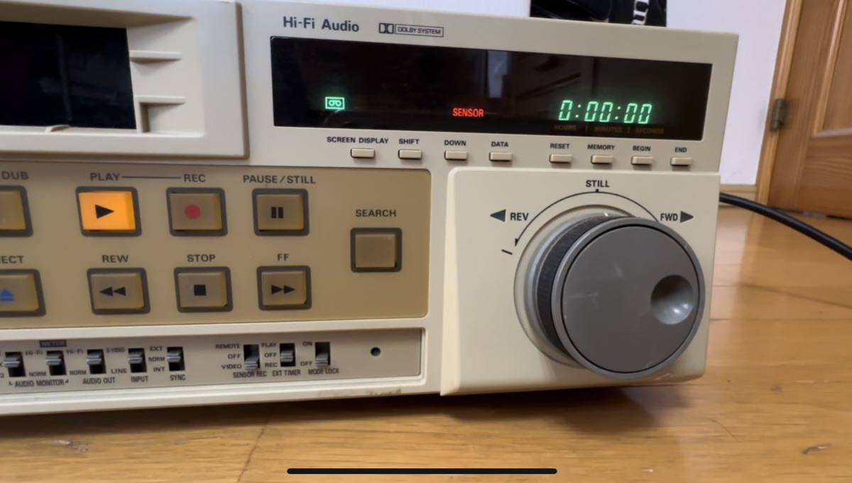 再生確認済 PANASONIC AG-7350 パナソニック ビデオカセットレコーダー S-VHS 業務用 プロ用 _画像4