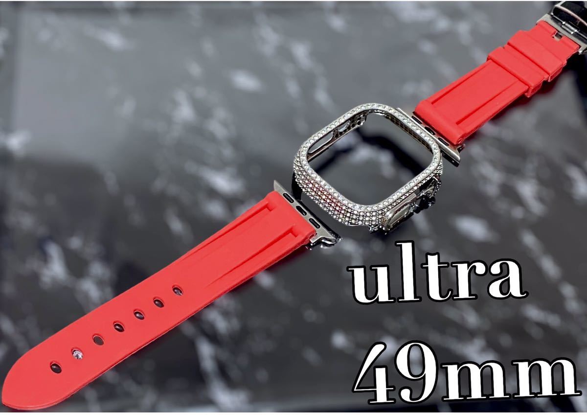 Apple Watch покрытие кейс Apple часы резиновая лента частота custom 01 красный 