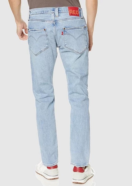 リーバイス レッド 502 テーパード デニムパンツ W30 定価14300円 淡色 ブルー Levi’s Red ジッパーフライ ストレッチ A2687-0002_現物に近いカラーだと思います