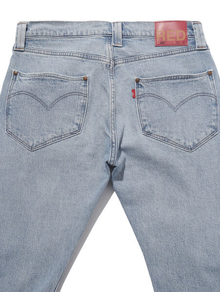 リーバイス レッド 502 テーパード デニムパンツ W30 定価14300円 淡色 ブルー Levi’s Red ジッパーフライ ストレッチ A2687-0002_画像6