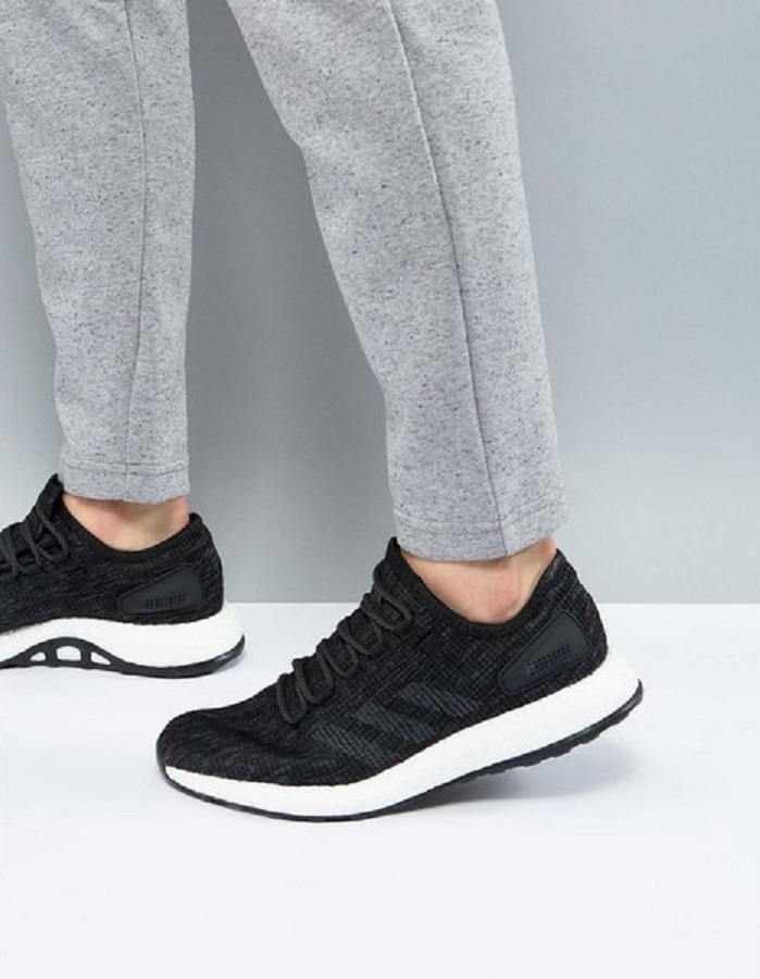 アディダス ピュアブースト 28㎝ 定価17600円 ブラック 黒 PureBOOST ランニングシューズ シティランナー向け_画像7