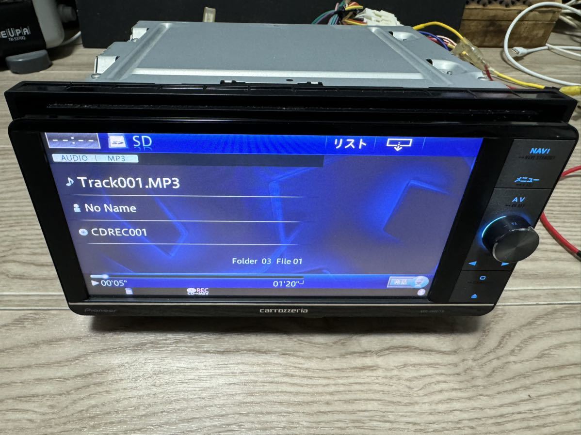 送料無料 即決 カロッツェリア AVIC-ZH0077W HDDナビ フルセグ Bluetooth DVD 2014年度版 HDMI CD 録音 SD iPhone 地デジ 2DINワイド_画像5