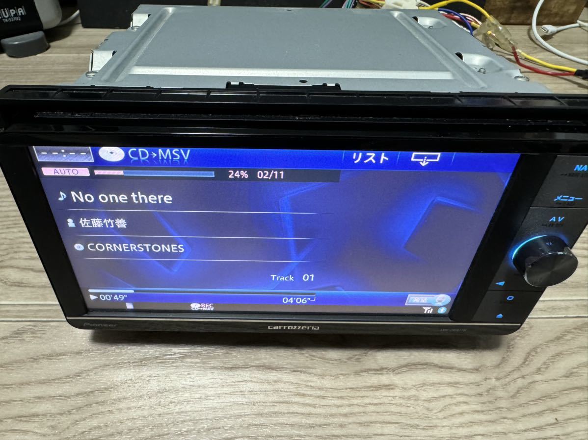 送料無料 即決 カロッツェリア AVIC-ZH0077W HDDナビ フルセグ Bluetooth DVD 2014年度版 HDMI CD 録音 SD iPhone 地デジ 2DINワイド_画像6