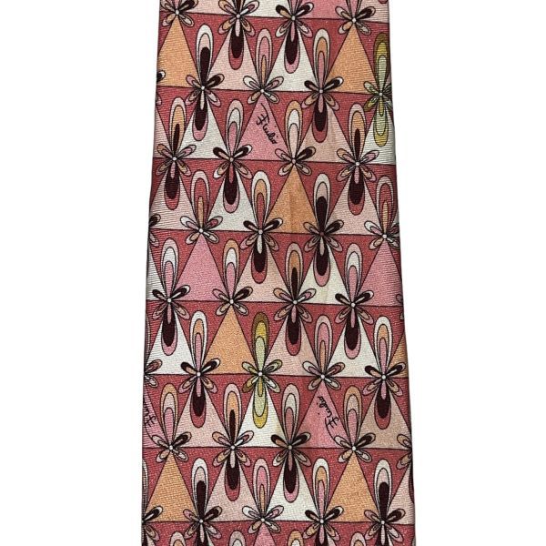 EMILIO PUCCI высококлассный галстук образец рисунок общий рисунок USEDe milio *pchiUSED мужской аксессуары б/у t543