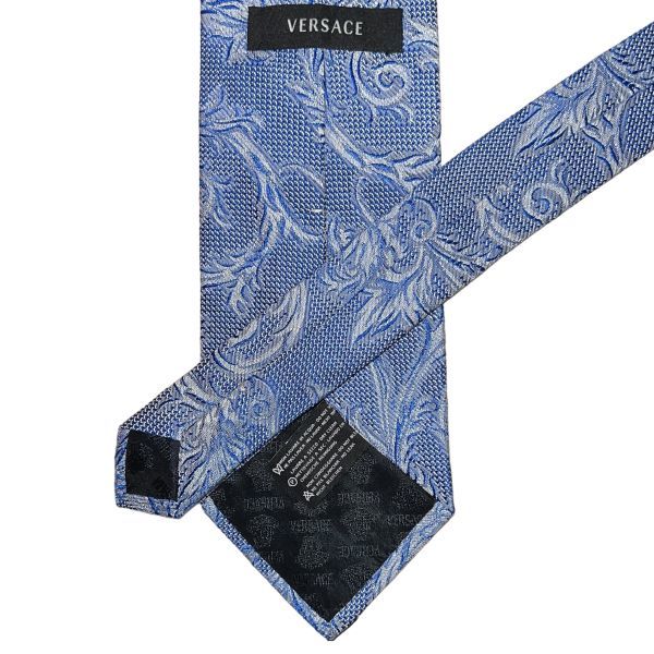 ★美品★ VERSACE 高級ネクタイ パターン柄 総柄 ヴェルサーチェ メンズ服飾小物 ネコポス可 USED 中古 t582_画像5