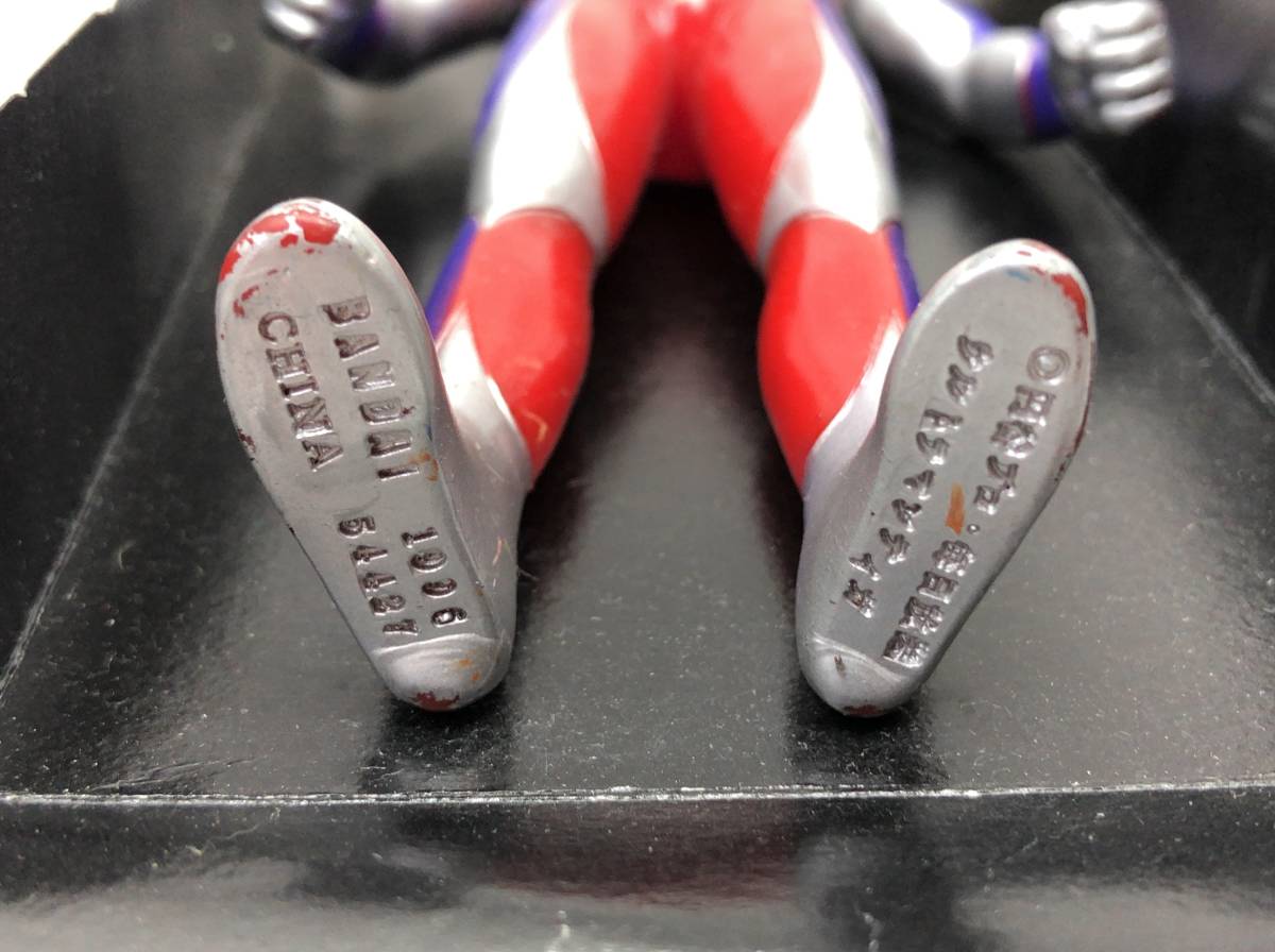 BANDAI 出撃 ウルトラメカセレクション DXウルトラマン ティガ パワータイプ マルチタイプ フィギュア ソフビ セット 当時物 240115_画像9