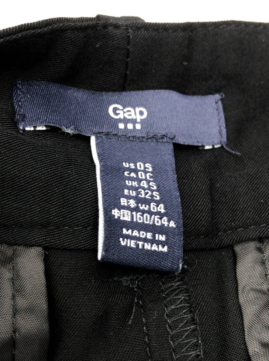 GAP 7 minute height wide pants gaucho pants lady's W64 black Gap 24011501