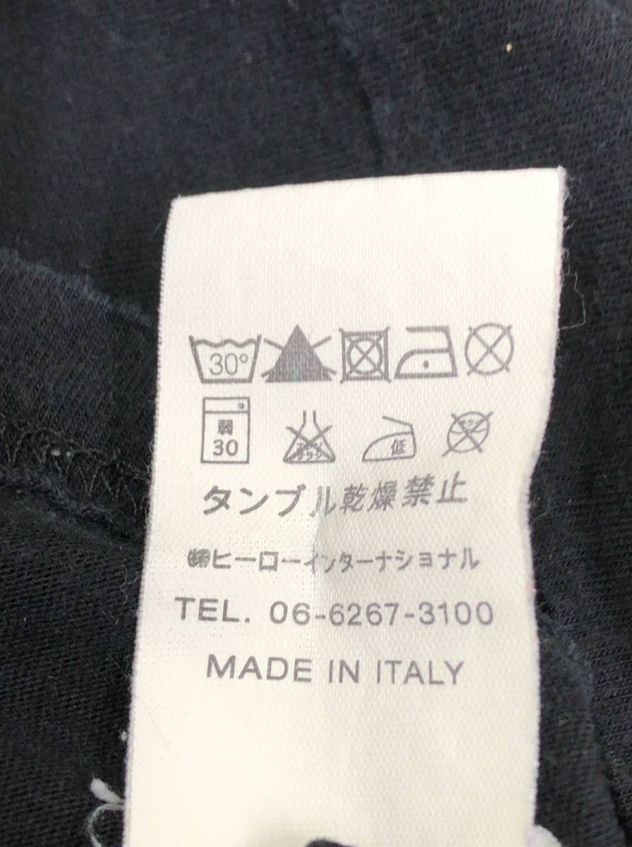 FRANKLIN MARSHALL short sleeves T-shirt lady's M black group britain character print Italy made Frank Lynn & Marshall 24011502