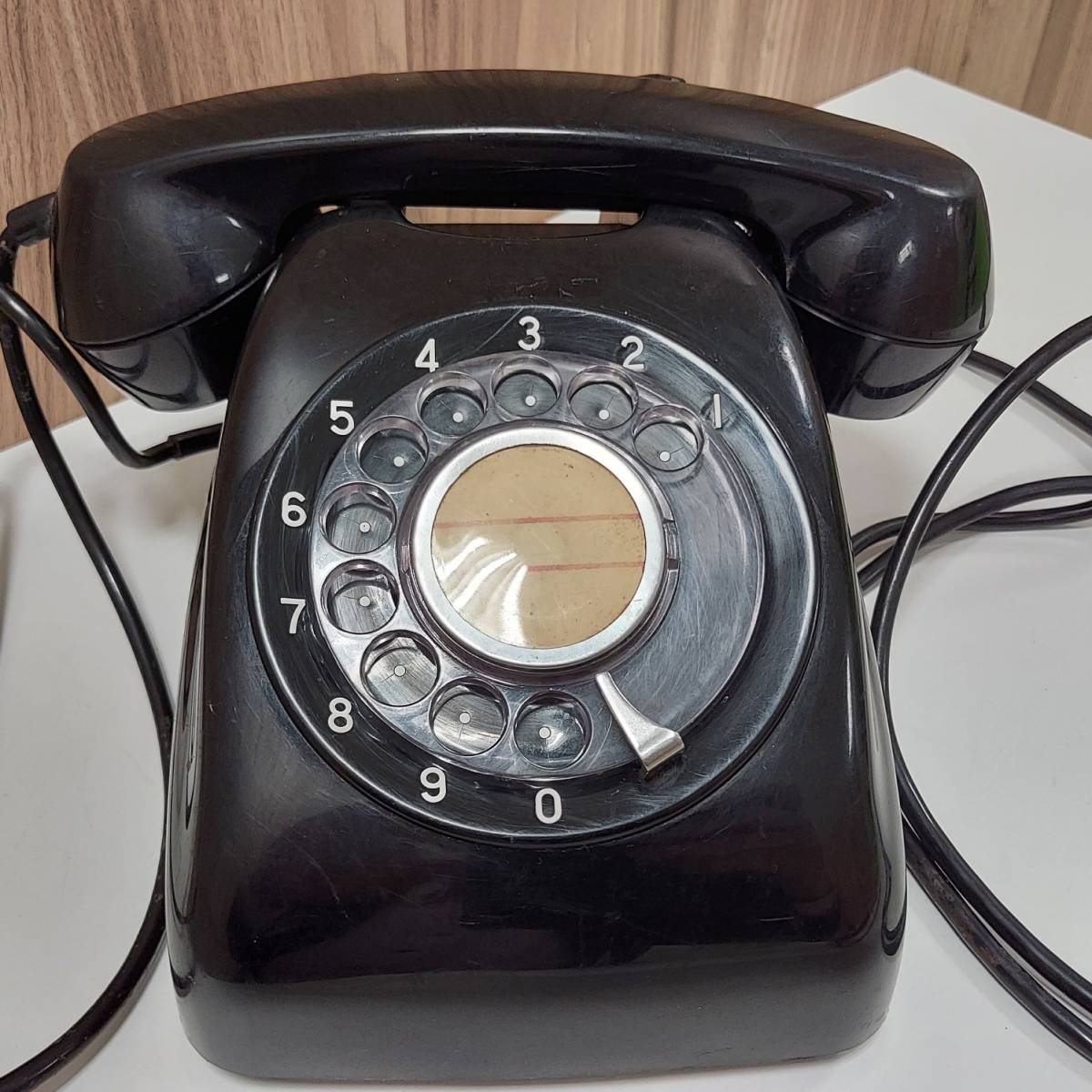  black telephone Japan electro- confidence telephone . company Showa Retro 600-A2 1967 year used operation not yet verification *20187