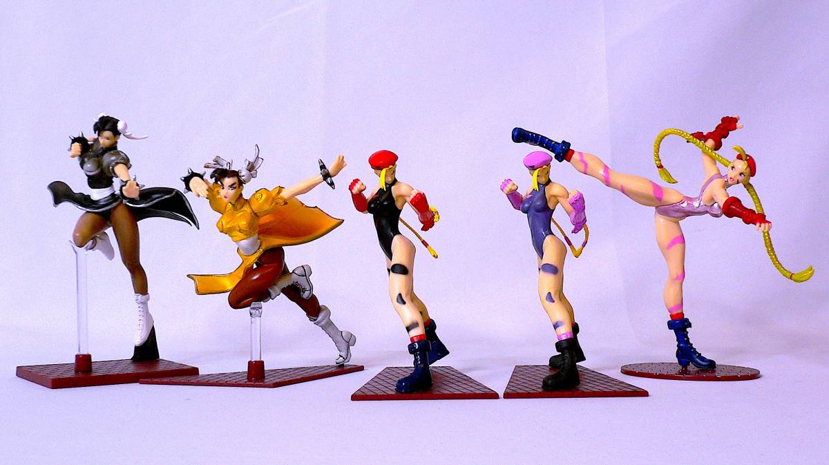 やまと 春麗＆キャミー リペイントver. Street Fighter 2 カプコンフィギュアコレクション 塗装済完成品 5種まとめ売り 全高約15cm 箱なし_画像10