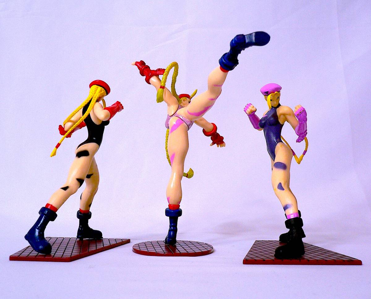 やまと 春麗＆キャミー リペイントver. Street Fighter 2 カプコンフィギュアコレクション 塗装済完成品 5種まとめ売り 全高約15cm 箱なし_画像7