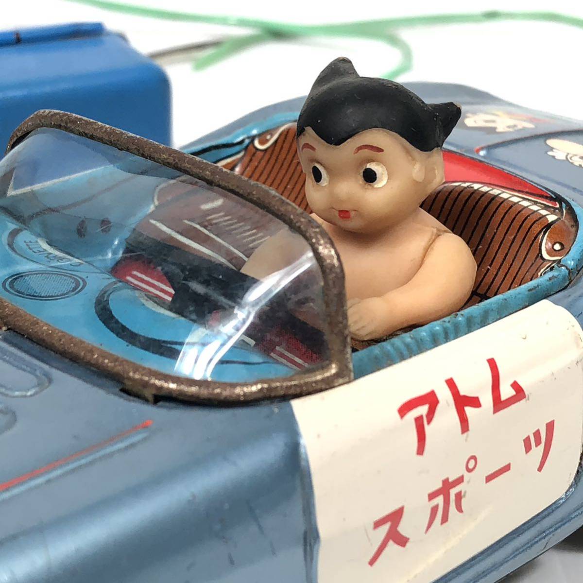 旧バンダイ ブリキ 鉄腕アトム スポーツカー 当時物 ビンテージ レトロ 玩具 ジャンク品 アトムスポーツ_画像2