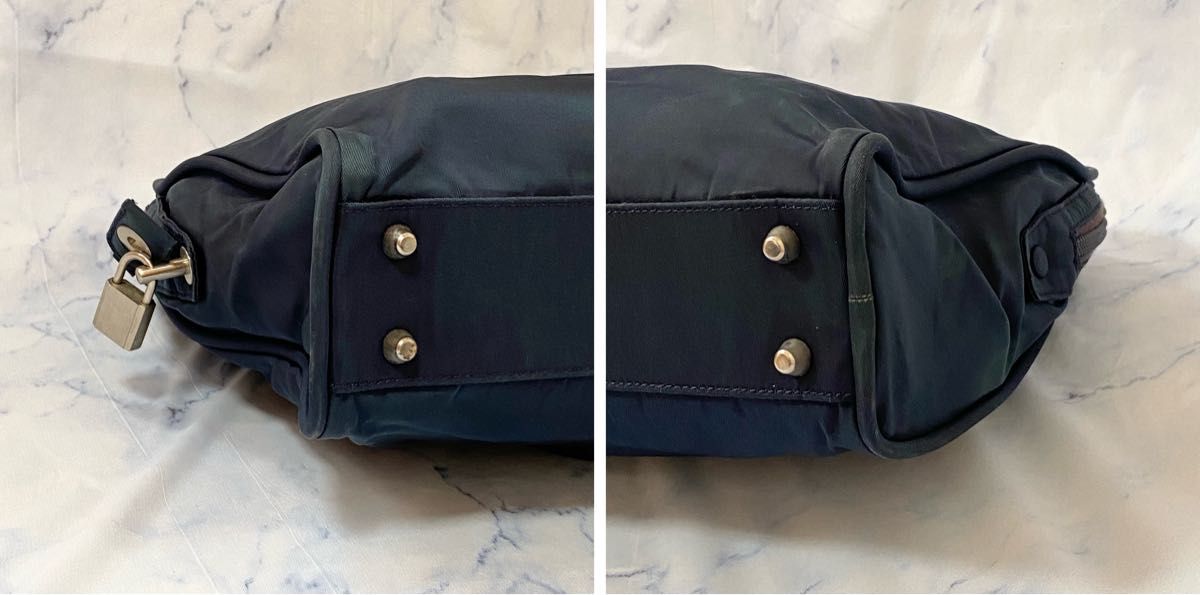 良品 PRADA プラダ・トートバッグ肩掛け 三角ロゴ テスート 良品 PRADA プラダ・トートバッグ肩掛け 三角ロゴ テスート