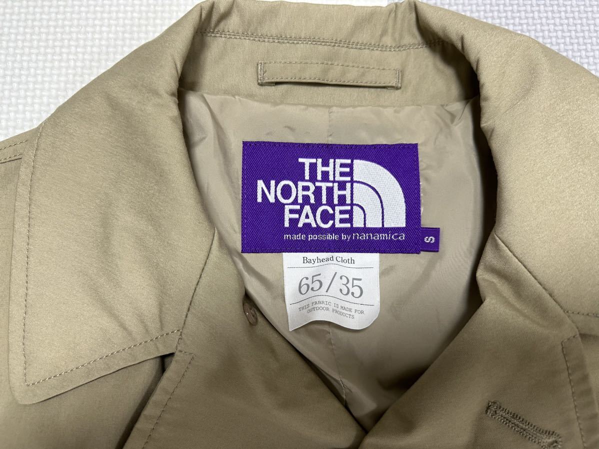 THE NORTH FACE PURPLE LABELノースフェイスパープルレーベル トレンチコート 美中古 S ベージュ_画像2