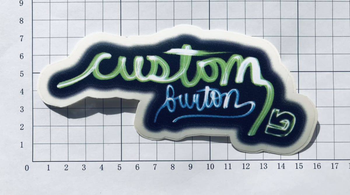 BURTON SNOWBOARDS custom modelステッカー バートン スノーボード カスタムモデル ステッカーA_画像1