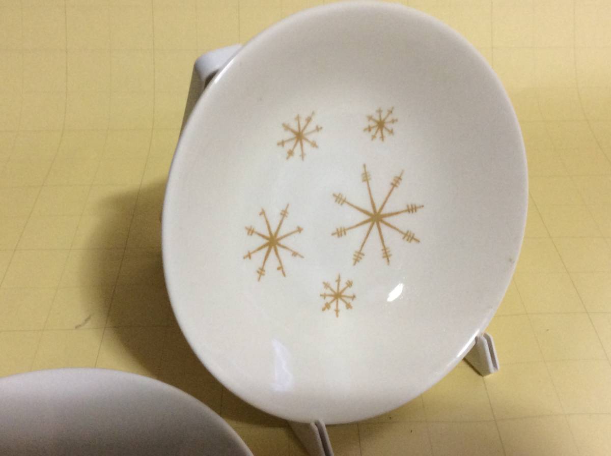 【Mid-Chinaware/R056/Royal China/Star Glow】ローヤルチャイナ/スターグロウ/ベリーボウル2個/EX/アトミックエイジ/ミッドセンチュリー_画像6