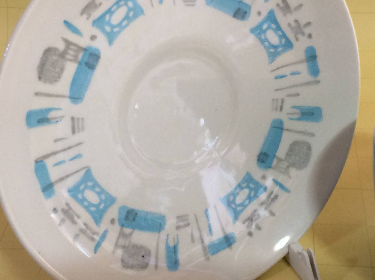 【Mid-Chinaware/R066/Royal China/BLUE HEAVEN】ローヤルチャイナ/ブルーヘブン/カップ＆ソーサー/EX+/ミッドセンチュリー/アトミック _画像2