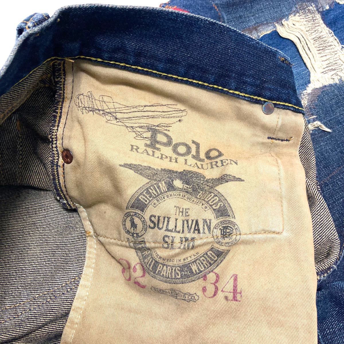 POLO RALPH LAUREN】ポロラルフローレン ダメージリペア加工 POLO RALPH LAUREN】ポロラルフローレン ダメージリペア加工