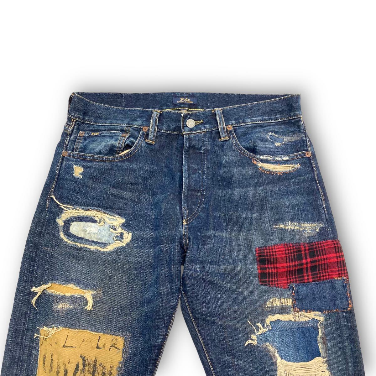 POLO RALPH LAUREN】ポロラルフローレン ダメージリペア加工 POLO RALPH LAUREN】ポロラルフローレン ダメージリペア加工