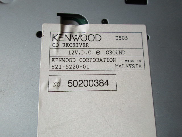 KENWOOD E505 CD mp3 MOS FET ресивер 1DIN б/у Kenwood 