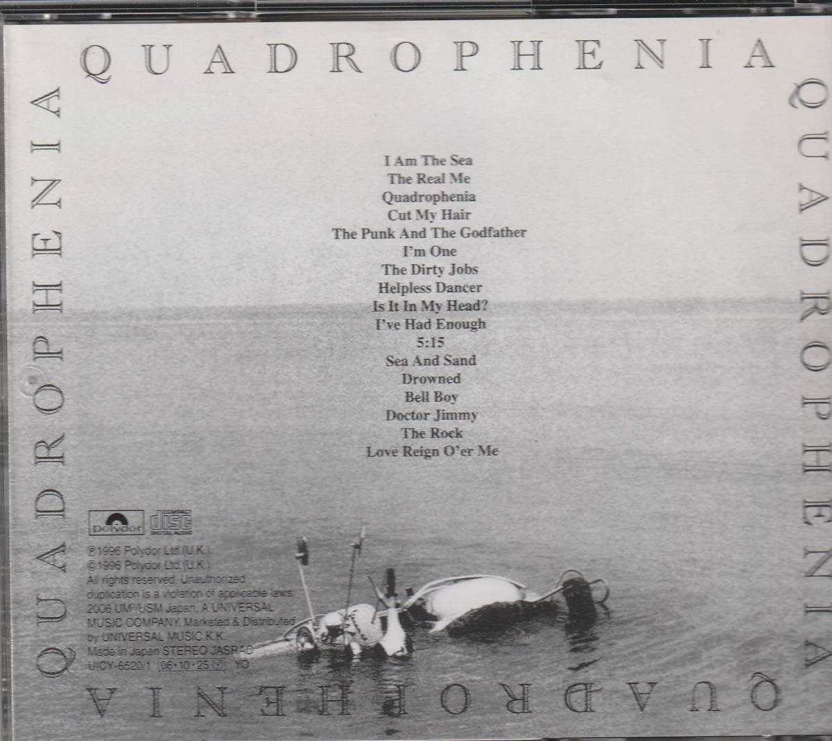 CD THE WHO ザ・フー quadrophenia ２CD レンタル_画像2