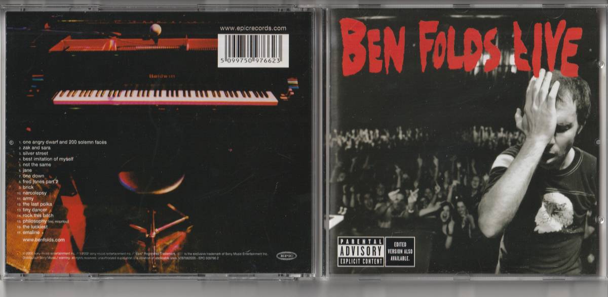 CD BEN FOLDS LIVE