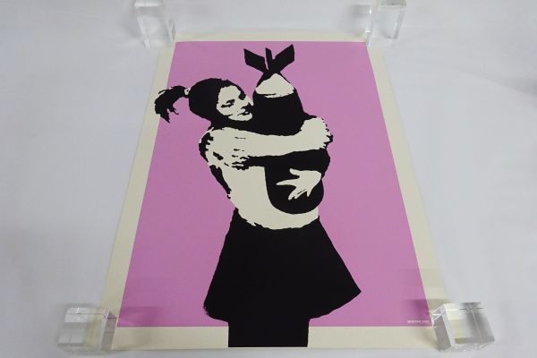 希少 WCP Banksy バンクシー BOMB HUGGER リプロダクション シルクスクリーン プリント 現代アート 限定品
