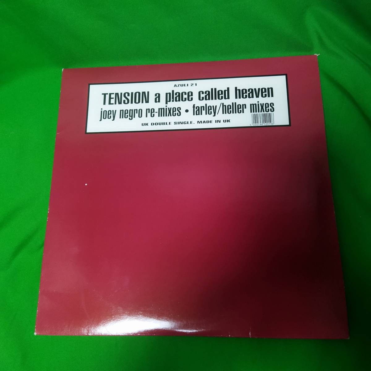 12\' record 2 sheets set Tension - A Place Called Heaven (Joey Negro Re-Mixes Farley/Heller Mixes)