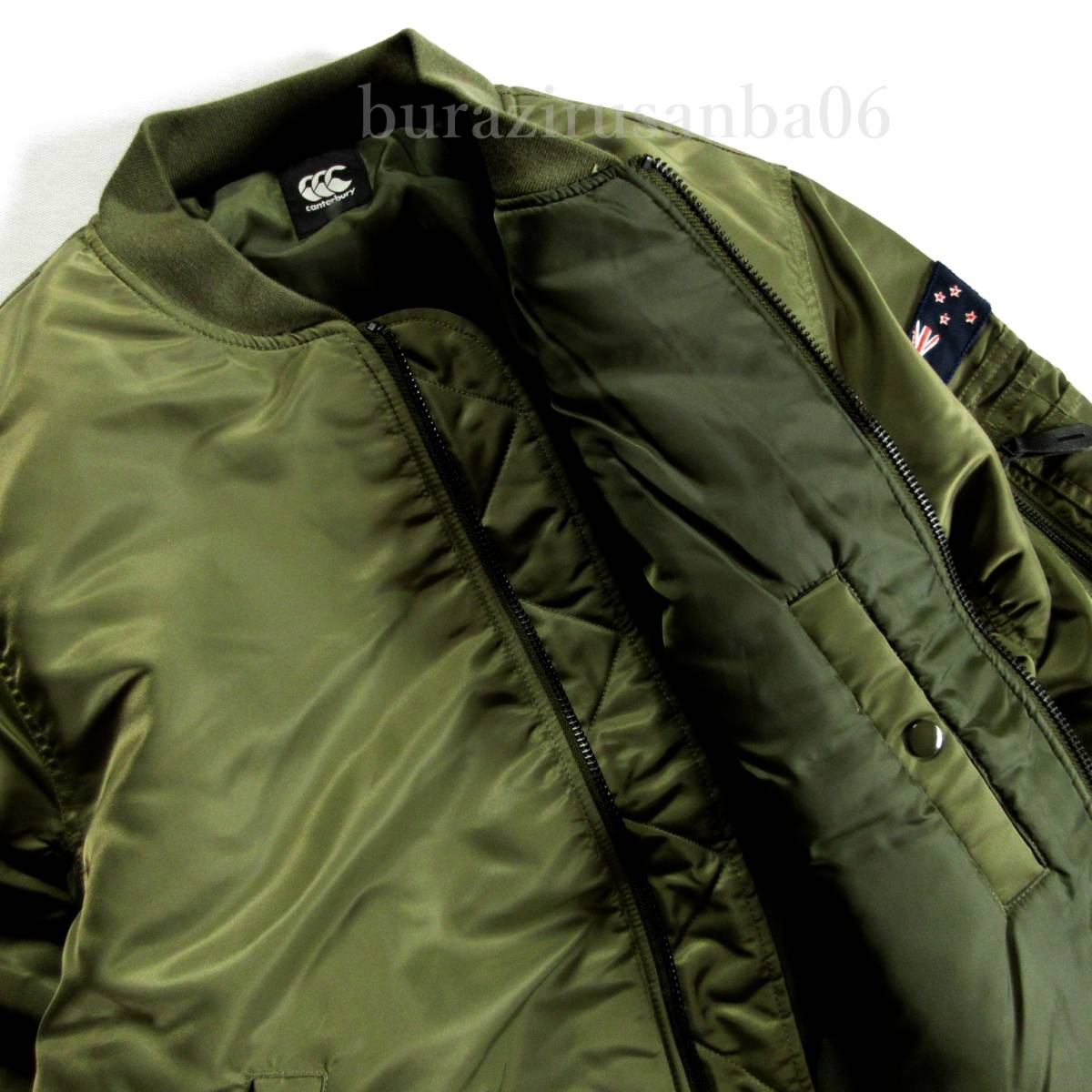 メンズ L◆未使用 定価24,200円 canterbury カンタベリー MA-1 ディフェンダー ジャケット 秋冬 軽量 中綿 ボンバー DEFENDER JACKET_画像3