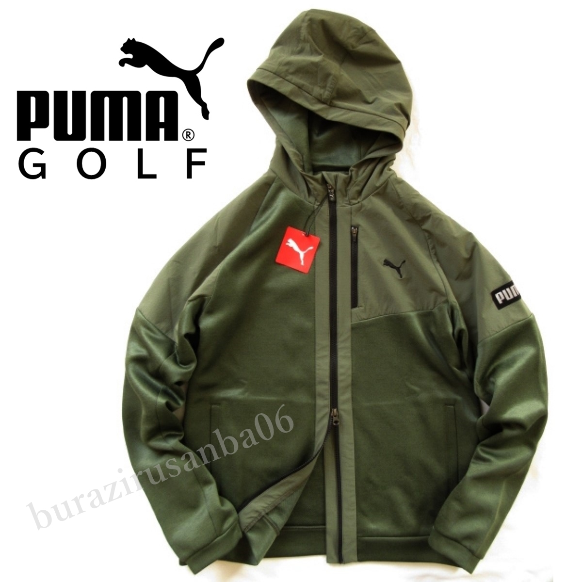  мужской M* не использовался обычная цена 16,500 иен PUMA GOLF Puma Golf осень-зима Mix f- dead жакет Golf Parker . холод . сезон . рекомендация 