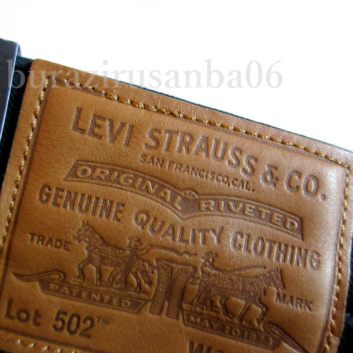 メンズ W33◆未使用 LEVI'S リーバイス 502 WARM 裏フリース ストレッチパンツ テーパード ウォームパンツ 暖パン 軽量保温防寒 29507-1005_画像9