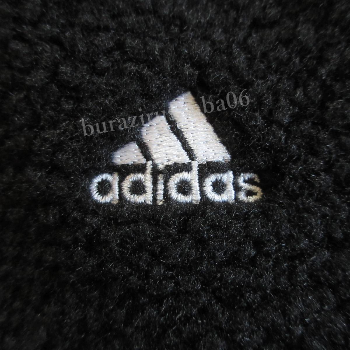 メンズ XL◆未使用 adidas アディダス ボアジャケット 厚手 防寒 シティ スリーストライプス バッジオブスポーツ シェルパジャケット_画像3