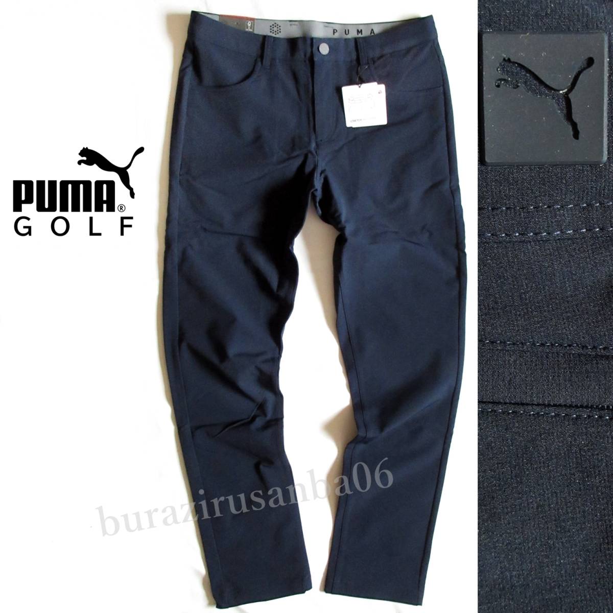 メンズ XXL ウエスト90cm◆未使用 プーマ PUMA GOLF 裏起毛 ストレッチ ゴルフパンツ スラックス ゴルフ ロングパンツ 533190_画像1