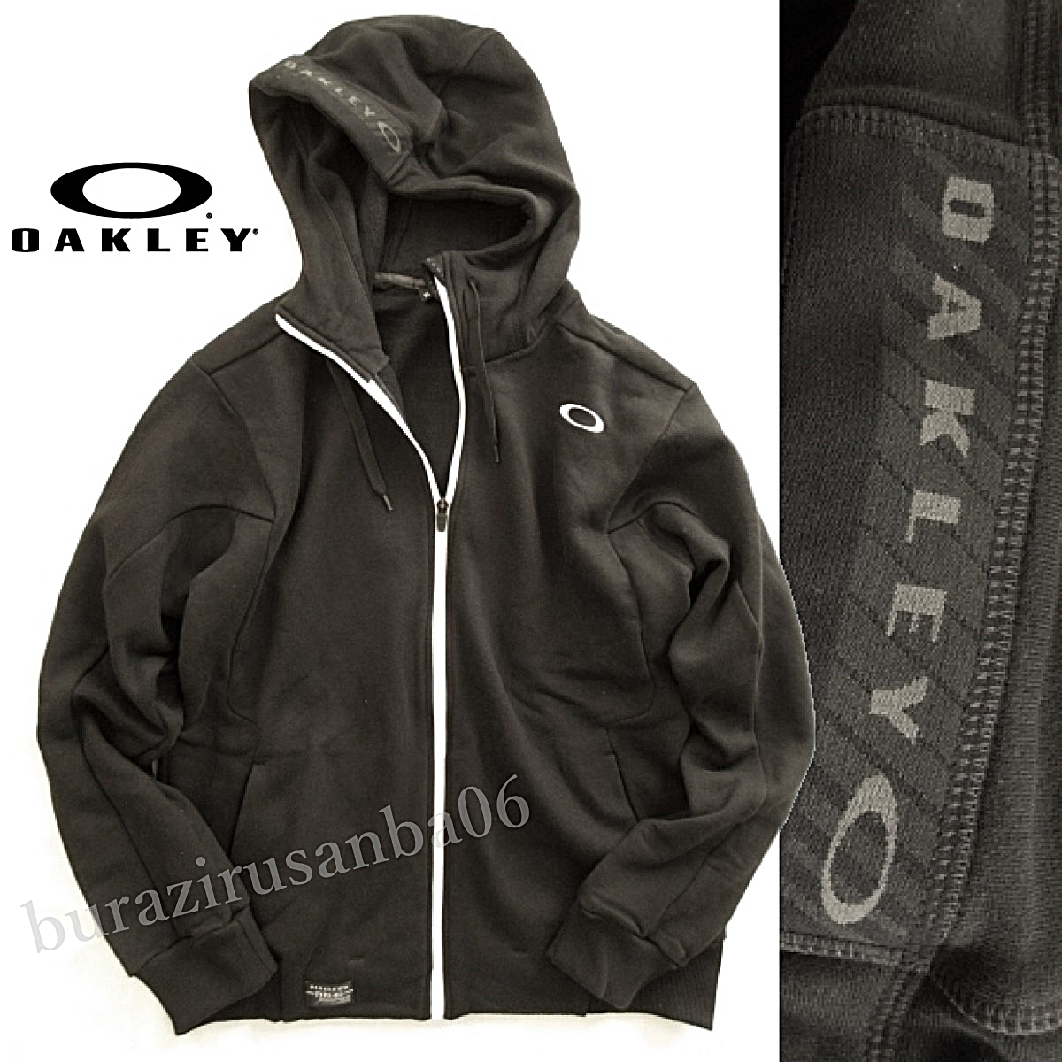 メンズ L◆未使用 OAKLEY オークリー 裏フリース スウェット パーカー フルジップフーディー 肉厚 Enhance Technical Fleece Jacket.EN-03_売り切り終了