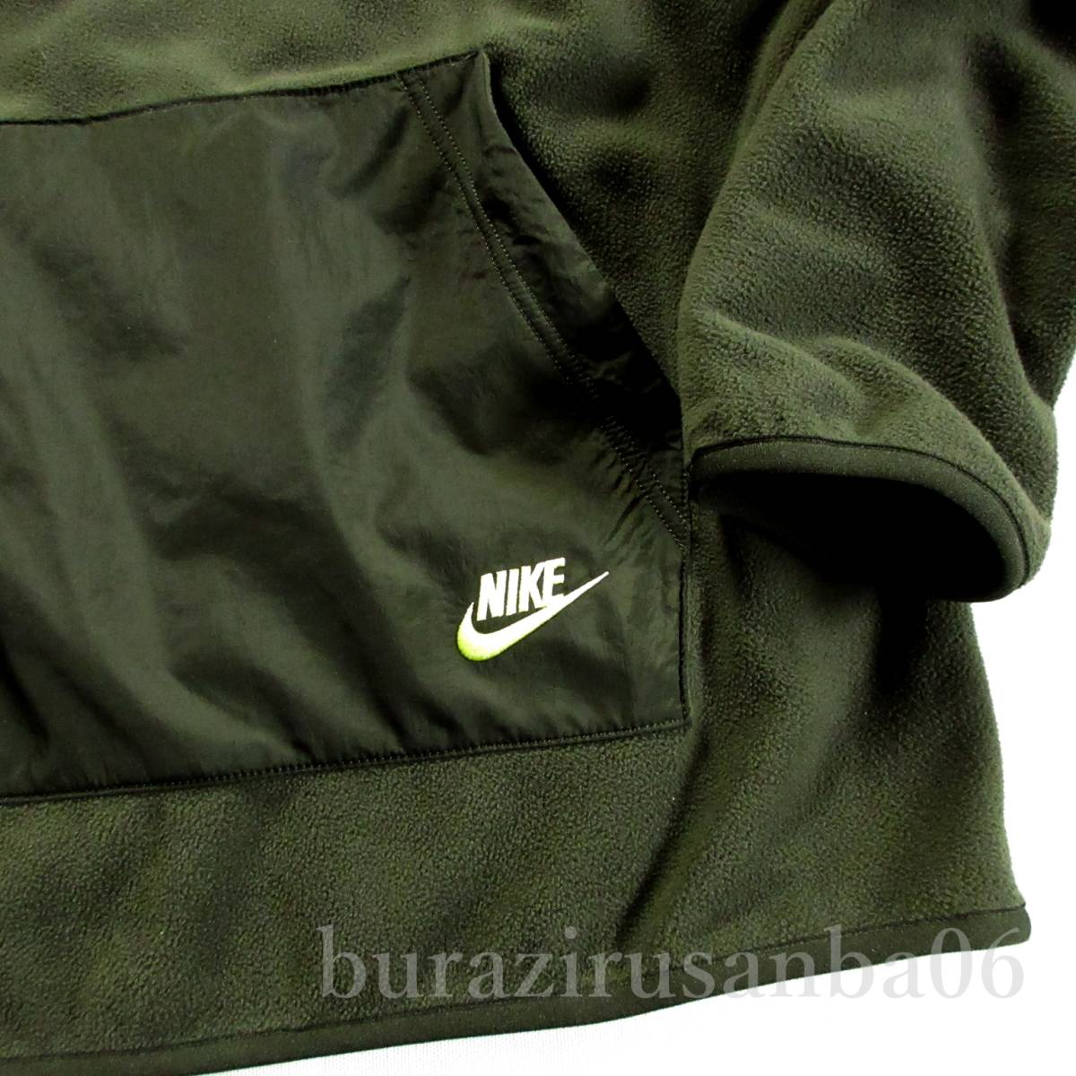 メンズ L◆未使用 定価15,950円 NIKE NSW ナイキ フリース 上下セット トレーナー テーパード フリースパンツ セットアップ 深緑系_画像4