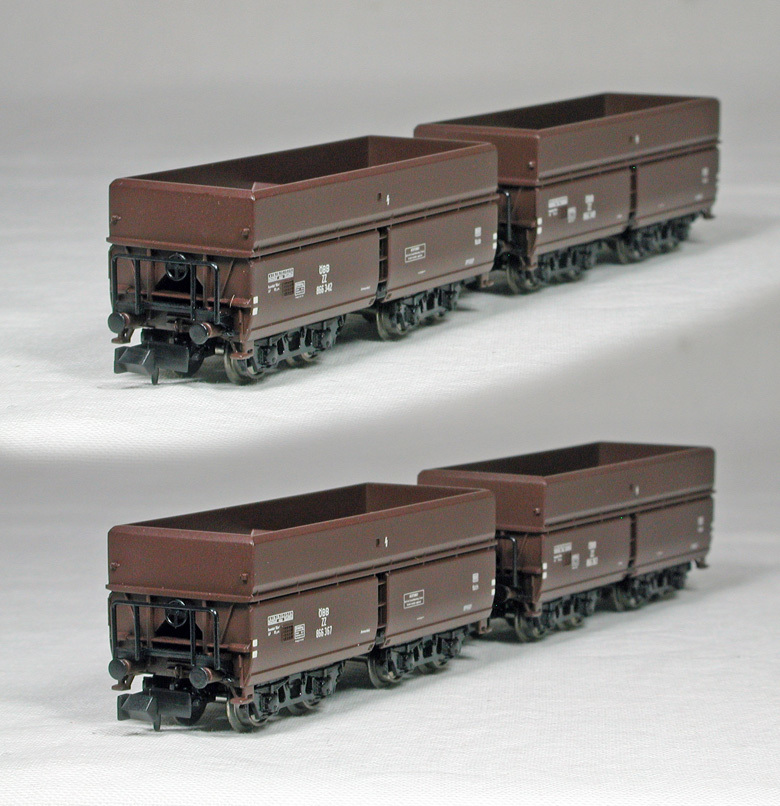 MINITRIX #15118 ＯｅＢＢ（オーストリア国鉄） ＺＺ型石炭ホッパー車 ４輌セット　（単年度限定品）_画像2