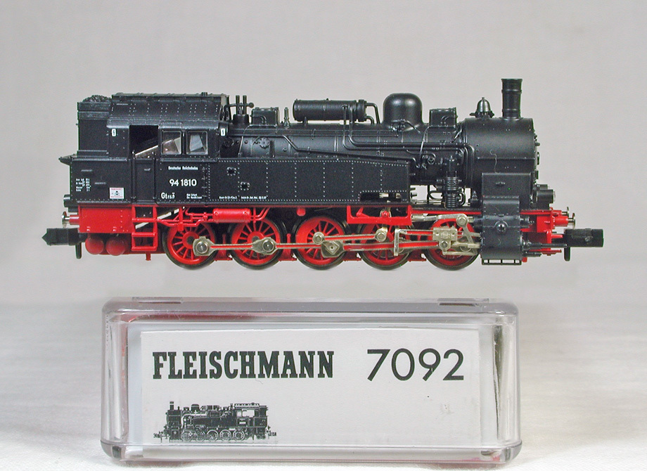 欲しいの FLEISCHMANN #7092 ＤＤＲ（東ドイツ国鉄） ＢＲ９４.１型　タンク式蒸気機関車　 （後期生産品） 外国車輌