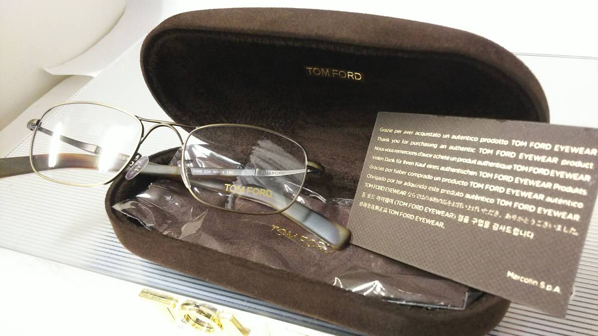 トムフォード 眼鏡 送料無料 税込 新品 TF5366 034 インフィニティシリーズ アンティークゴールド