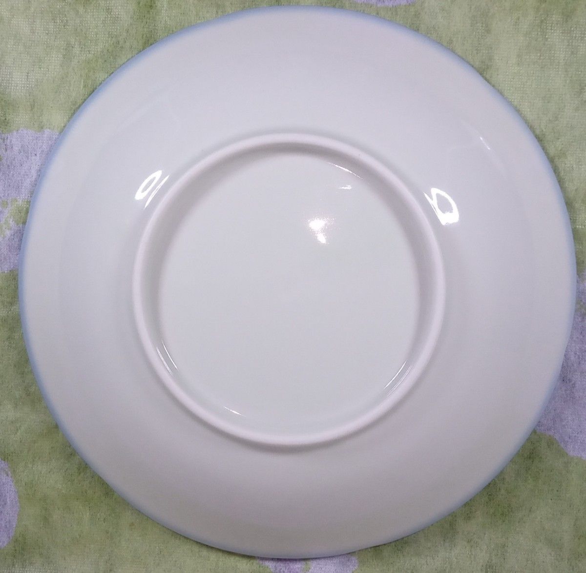 食器 中皿5枚 スープカレー皿 陶器白地 ぶどうツルのエンボス加工